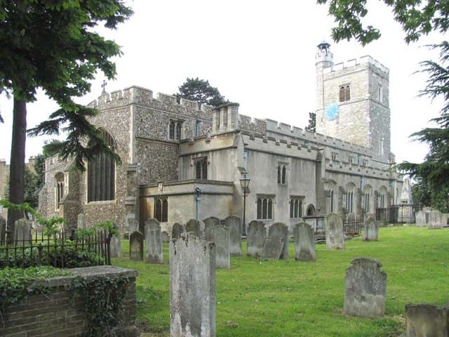 Saint Mary the Virgin Church in Waltham Cross, Hertfordshire