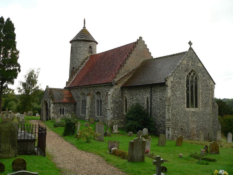 Saint Mary and Saint Walstan's Church in Bawburgh, Norfolk