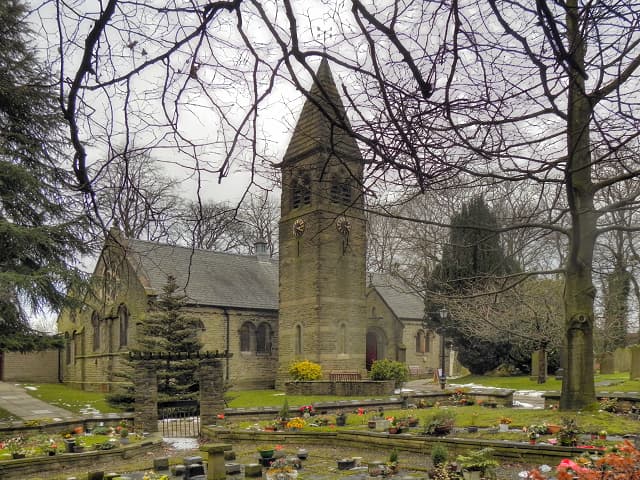 Church of St Thomas and lychgate in Stockport, Cheshire