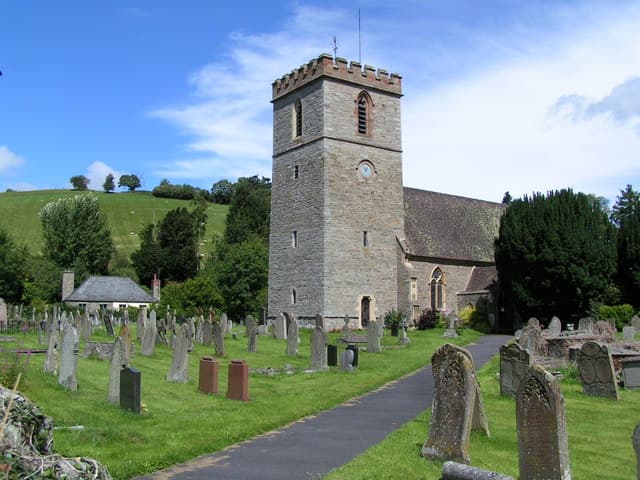 St Michael and All Angels' Church in Clyro, Powys