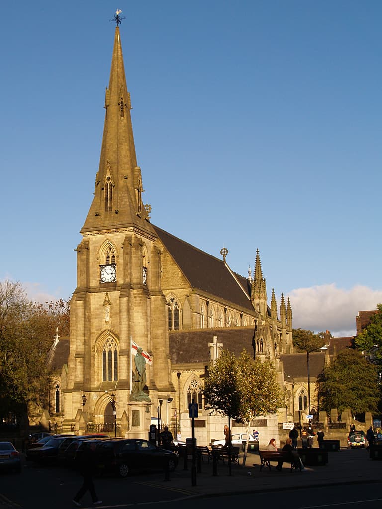 Bury Parish Church in Bury, Greater Manchester
