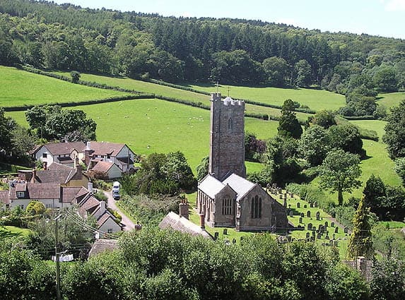 Church of St Mary in Luccombe, Somerset