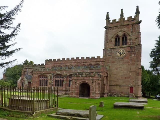 St Bertoline's Church, Barthomley in Bignall Eng, Stoke on Trent, Staffordshire