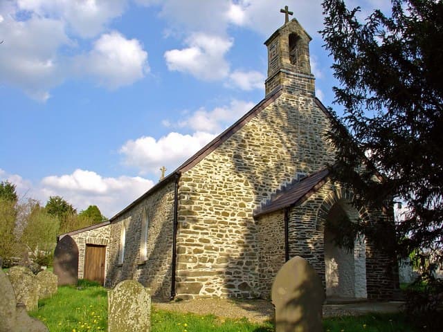 St Cybi's Church in Llanfair Clydogau, Ceredigion