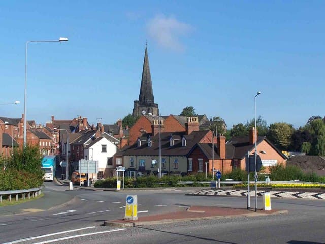 The Church of Saint Mary the Virgin in Uttoxeter, Staffordshire