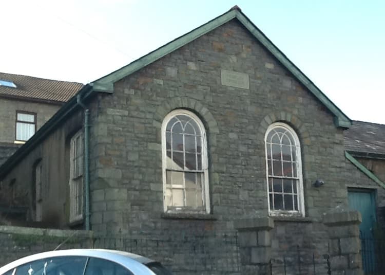Ysgoldy Ebenezer Attached To Left Of Ebenezer Welsh Independent Chapel in Tonypandy, Rhondda Cynon Taf