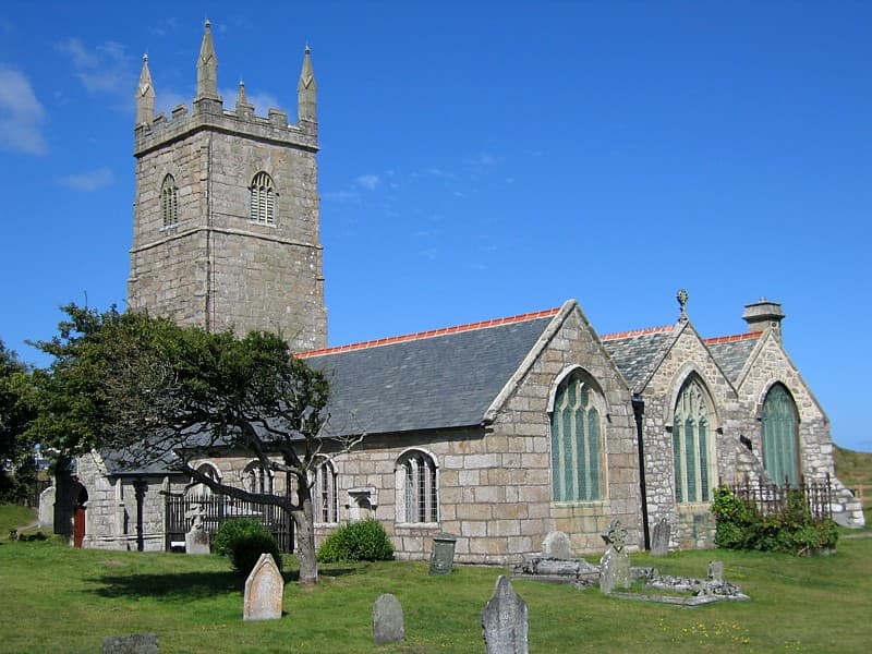 St Uny's Church, Lelant in St Ives, Cornwall