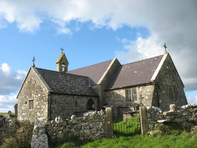 St Peulan's Church in Gwalchmai, Gwynedd