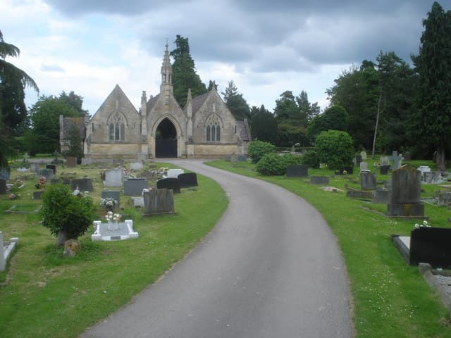 Anglican and Non-Conformist Chapels at Tewkesbury Cemetery in Tewkesbury, Gloucestershire