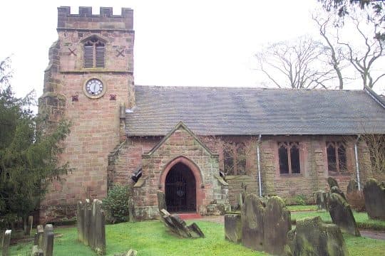 Church of St John the Baptist in Barlaston, Staffordshire