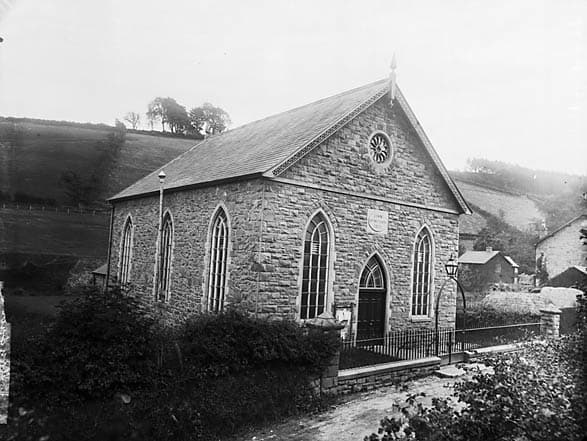 Seion Baptist Chapel in Llanllwchaiarn, Powys