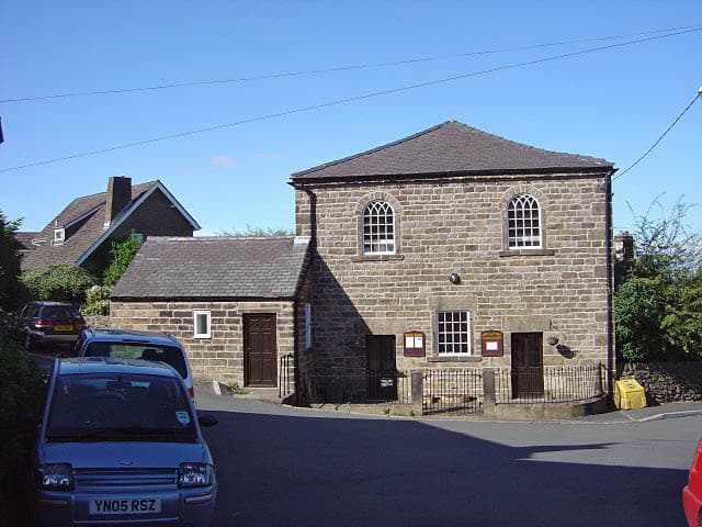 Crich Wesleyan Chapel And Attached Walls in Matlock, Derbyshire