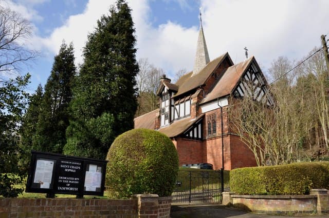 St Chad's Church, Hopwas in Whittington, Staffordshire