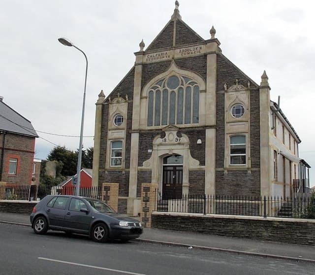 Calfaria Welsh Baptist Chapel in Barry, Vale of Glamorgan