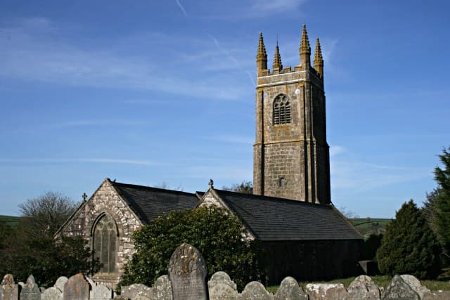 Stoke Climsland Church in Stokeclimsland, Cornwall