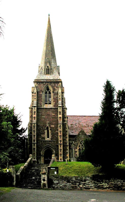 Church of St Lawrence in Lindridge, Worcestershire
