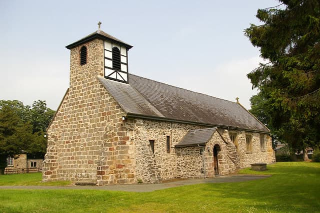 St Trunio's Church in Llandrinio, Powys