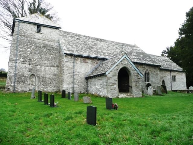 Church of St Stephen (also known as Steffan and Istyffan) in Glasbury, Powys