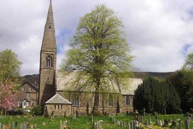 St John the Baptist church in Bamford, Derbyshire