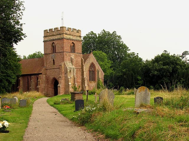 St Mary the Virgin's Church, Bromfield in Ludlow, Shropshire