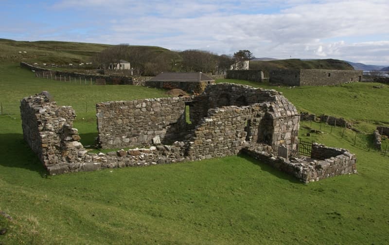 Inchkenneth Chapel in B8073, Burg, Argyll and Bute
