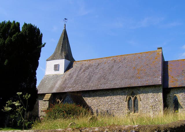 The Parish Church of St Michael the Archangel in Lullington, East Sussex