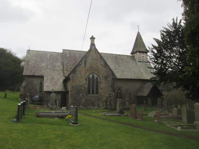 St Michael's Church in Llanfihangel Aberbythych, Carmarthenshire