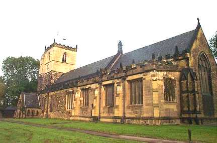 Church of St John the Baptist in Chesterfield, Derbyshire
