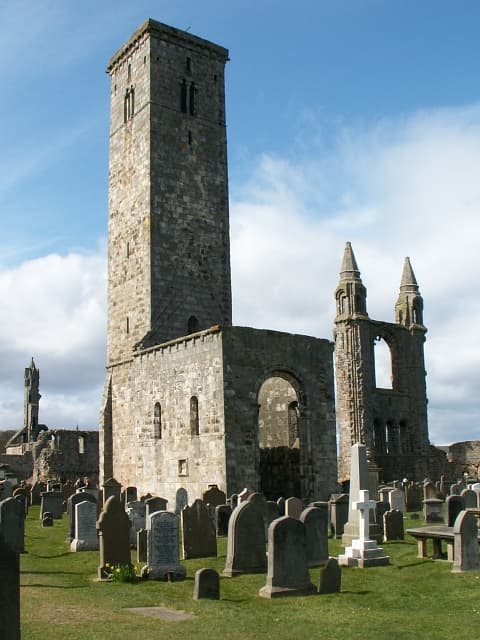 St Rule's Church and St Rule's Tower in St. Andrews, Fife