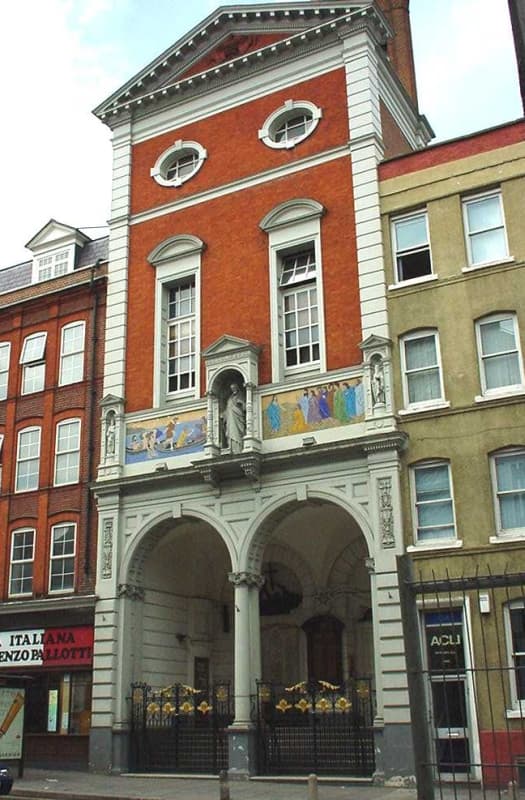 Saint Peter's Italian Catholic Church in London, Greater London