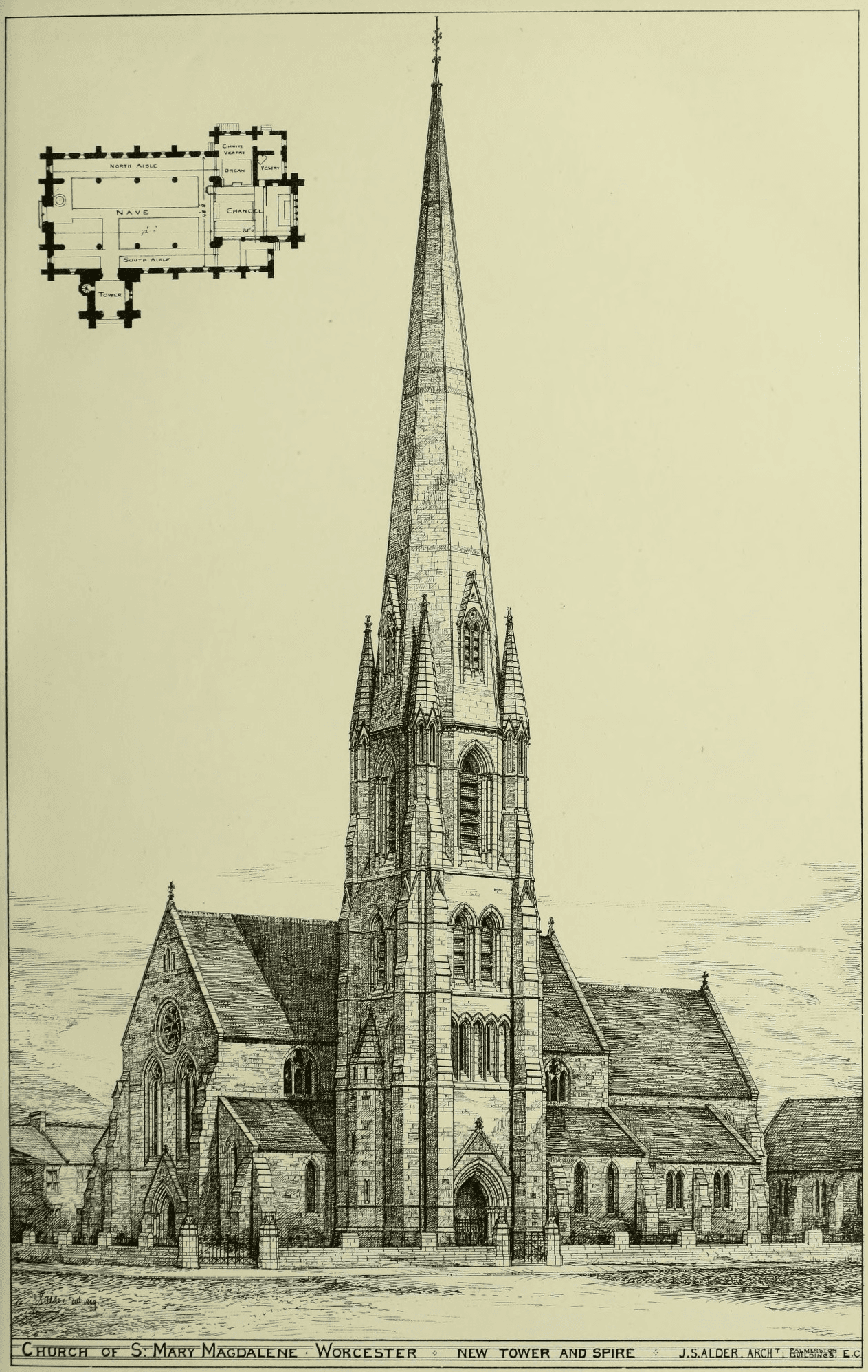 Church of St Mary Magdelene in Worcester, Worcestershire
