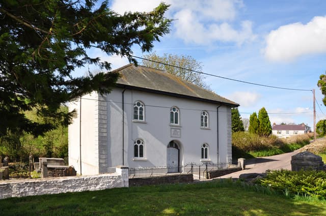 Bethel Baptist Chapel and attached vestry. in Llangyndeyrn, Carmarthenshire
