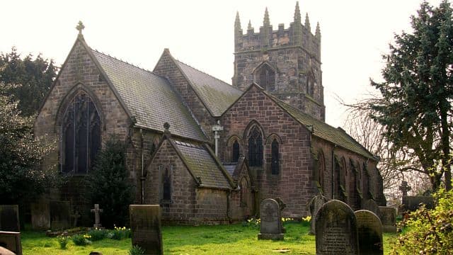 Church of Holy Cross in Chesterfield, Derbyshire