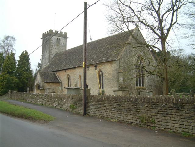 Church of St John the Baptist in Little Somerford, Gloucestershire