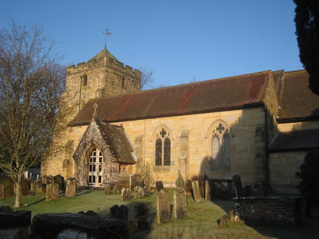 The Parish Church of St John the Baptist in Sedlescombe, East Sussex