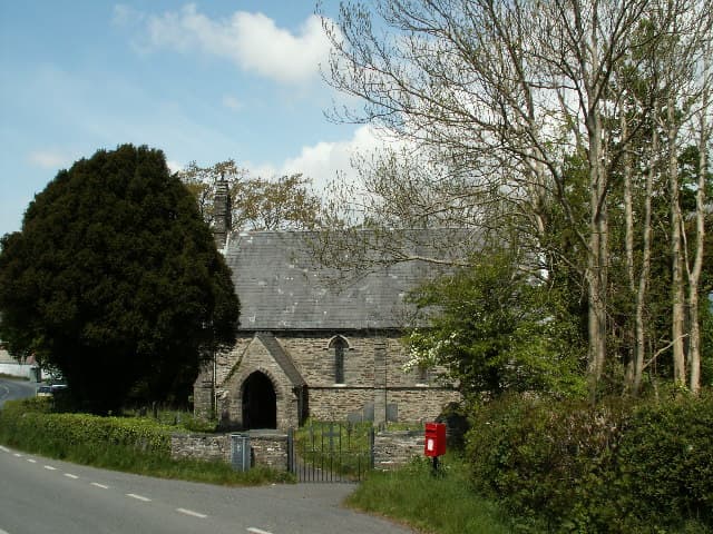 St Cynfelyn's Church in Llangynfelyn, Ceredigion