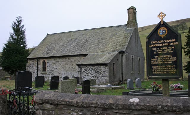 St Cadwaladr's Church in Llansilin, Powys