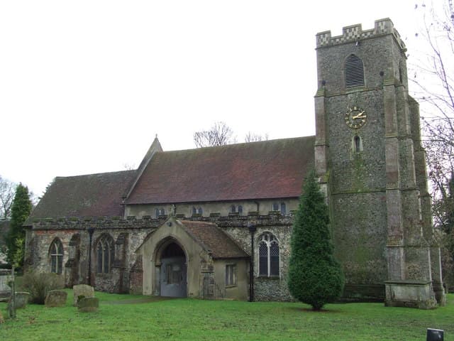 Church of All Saints in Wickhambrook, Suffolk