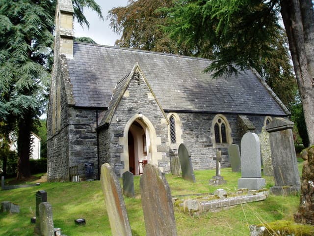 St Catherine's Church in Llangwm, Denbighshire