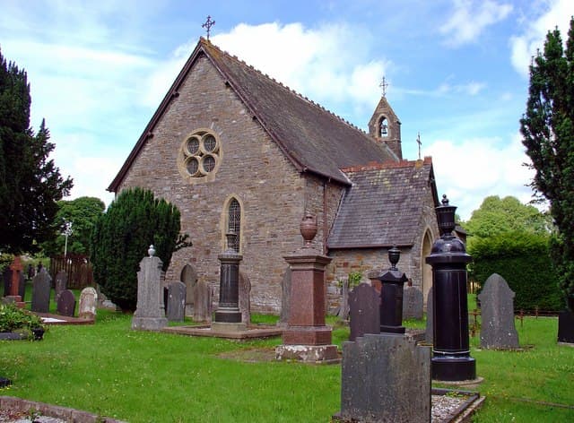 St Hilary's Church in Llanfihangel Ystrad, Ceredigion