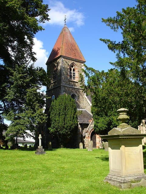 St Beuno's Church in Berriew, Powys