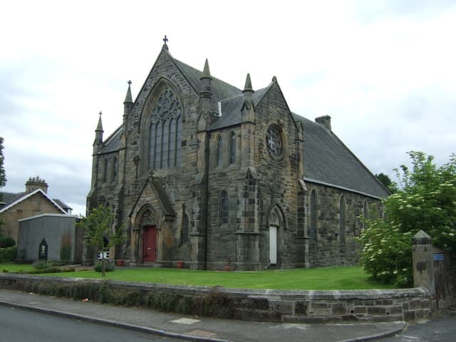 Broxburn, Station Road, St Nicholas United Free Church in Broxburn, West Lothian