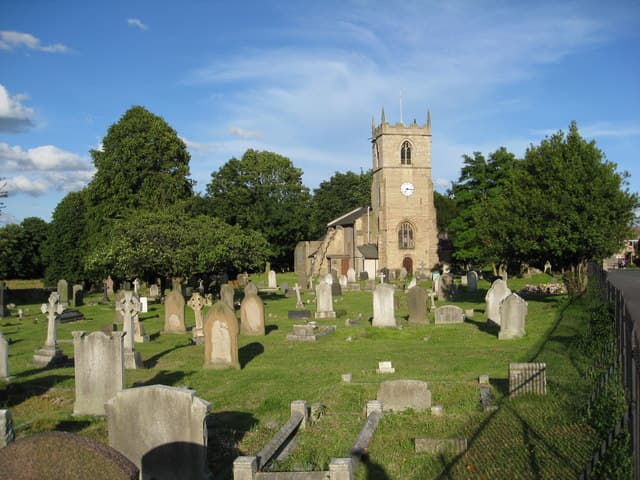 Church of St John the Baptist in Chesterfield, Derbyshire