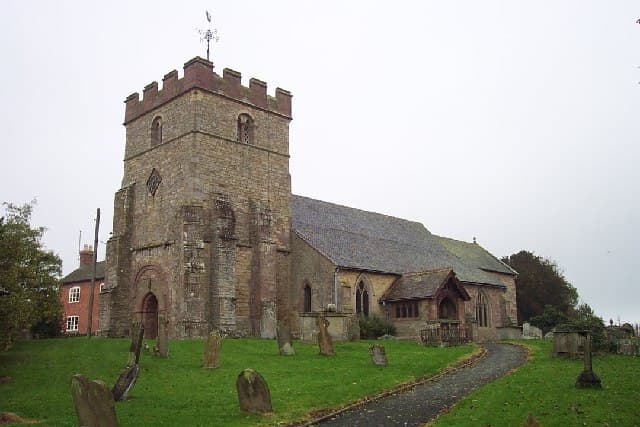 Church of St Peter in Diddlebury, Shropshire