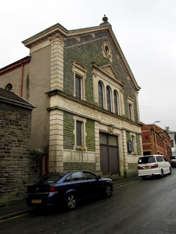 Bethania Calvinistic Methodist Chapel in Tonypandy, Rhondda Cynon Taf