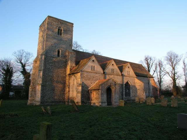 Church of St Augustine in Burrough Green, Suffolk