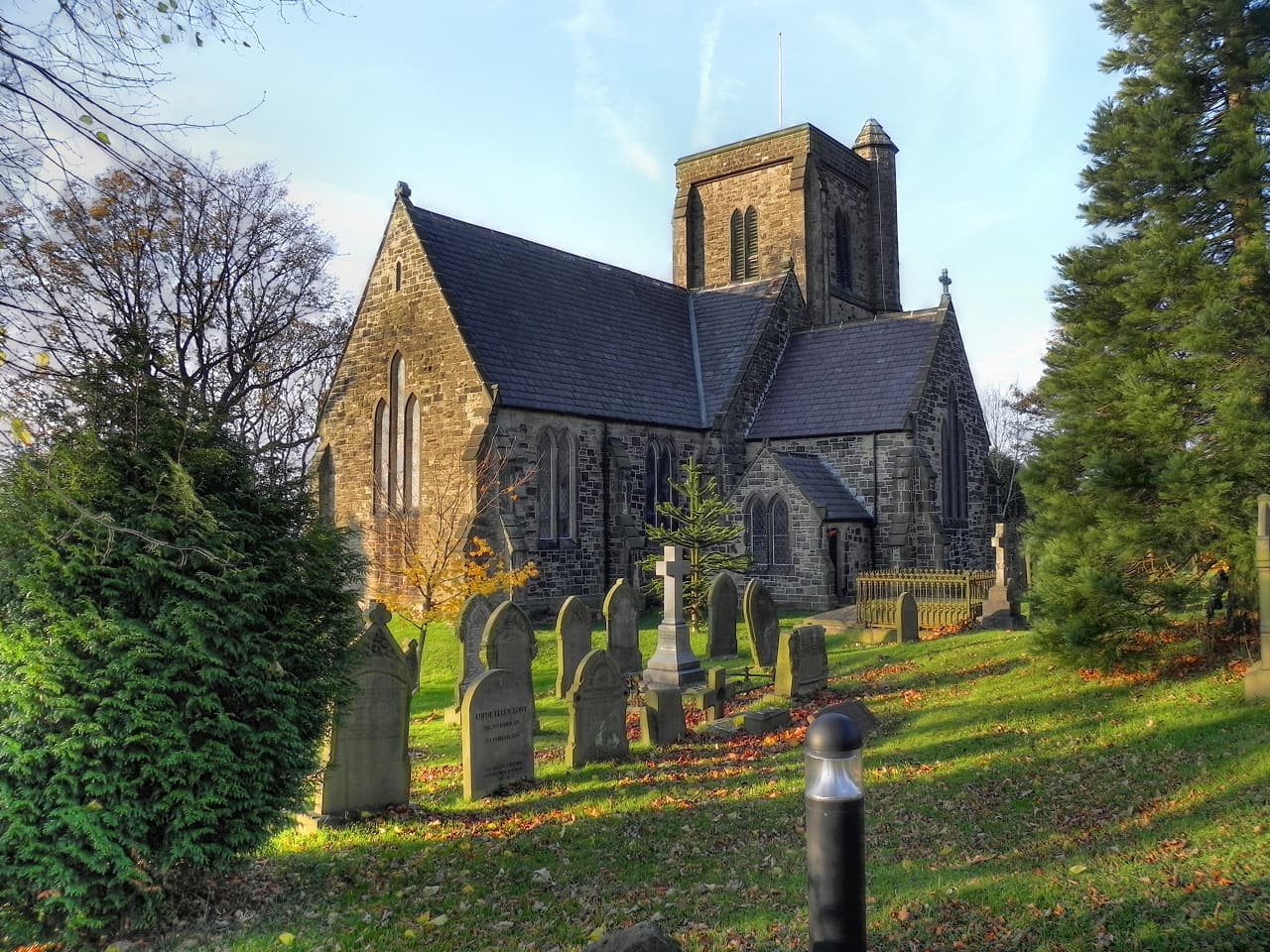 Church of St John the Evangelist in Glossop, Derbyshire