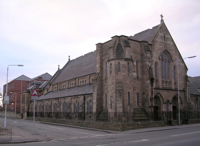 Holy Family Roman Catholic Church, Calder Road and Hope Street, Mossend in Bellshill, North Lanarkshire