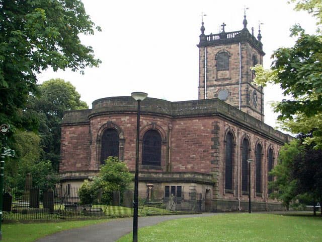 Saint Modwen's Church in Burton-on-Trent, Staffordshire