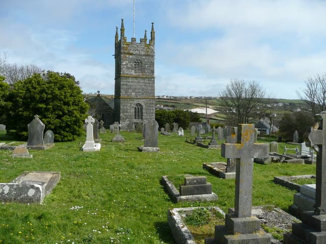 The Church of St Piran and St Michael in Perranuthnoe, Cornwall